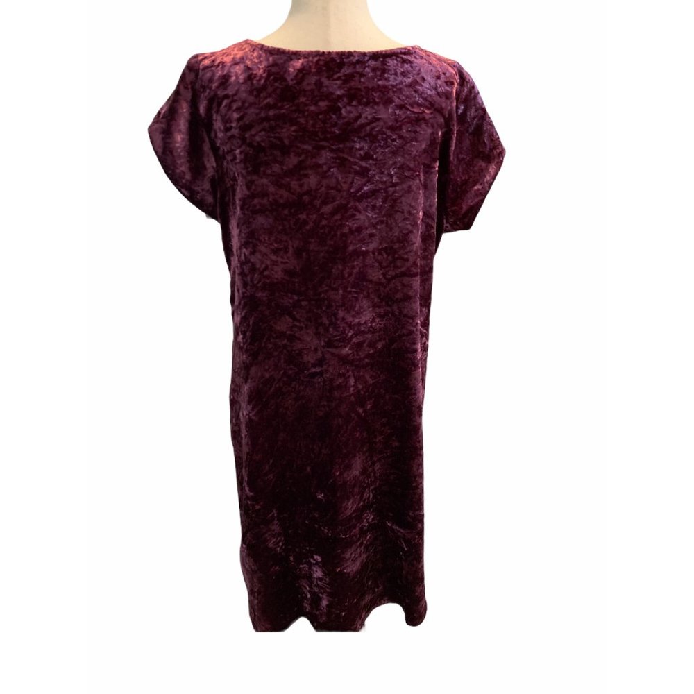 Soft Surroundings Sheath Dress MEDIUM Burgundy - Picture 6 of 10